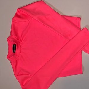 Neon Pink crop top